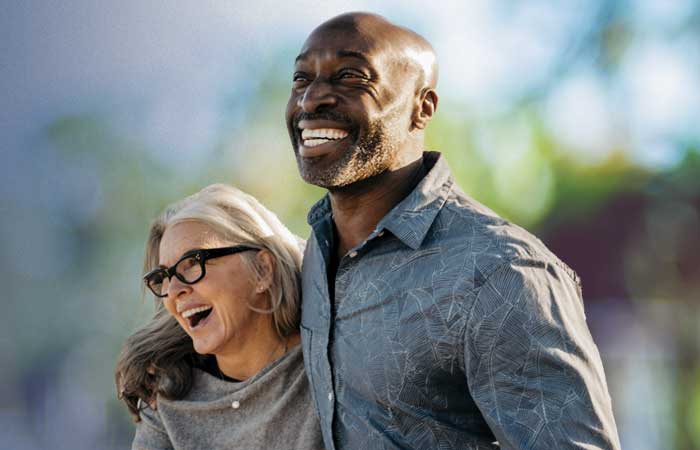 Older couple smiling, Pryor OK Dentist